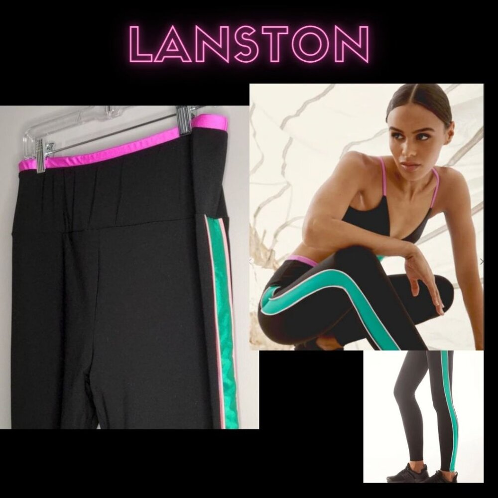 EUC✨ LANSTON SPORT large Laguna luxury ankle length compression workout leggings - Picture 3 of 17
